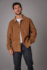 the good neighbour cord field jacket in caramel